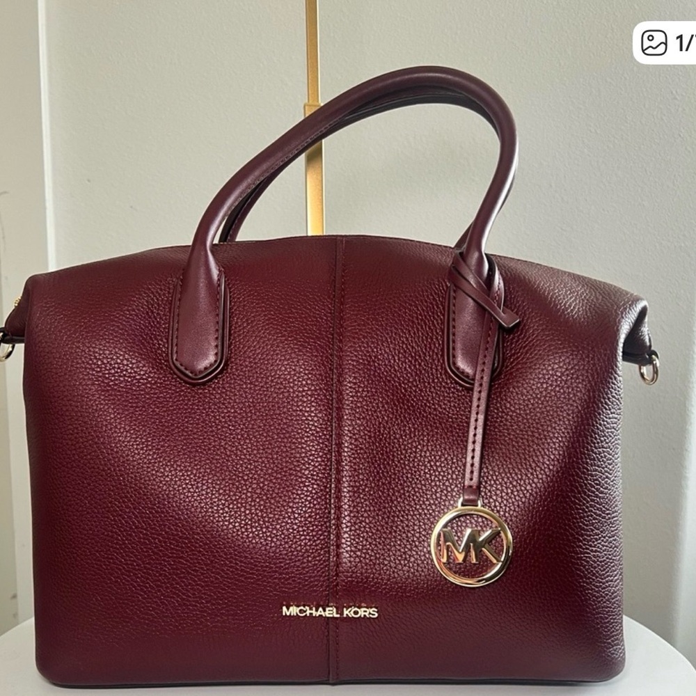 Michael Kors Burgundy Satchel
